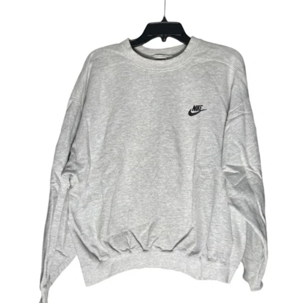 Vintage Nike Grey Crewneck Sweatshirt Embroidered